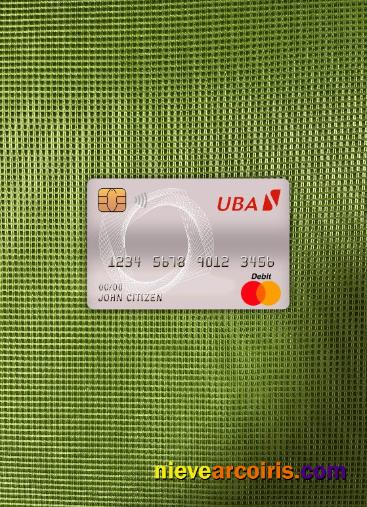 Cameroon UBA bank master debit card photolook